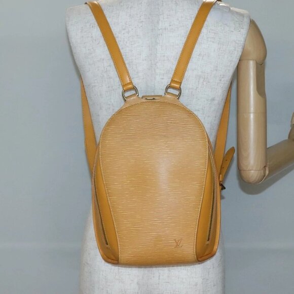 LOUIS VUITTON Epi Mabillon Backpack Yellow M52239 LV Auth 141386 - Picture 1 of 16